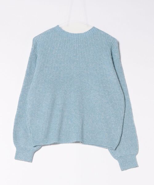 Droite lautreamont（ドロワットロートレアモン）の「【WEB限定カラーあり】ラメボトルネックプルオーバー≪手洗い可能≫（ニット/セーター・レディース・ネイビー/ライトグレー/オレンジ/ブルー・M）」の5枚目の写真