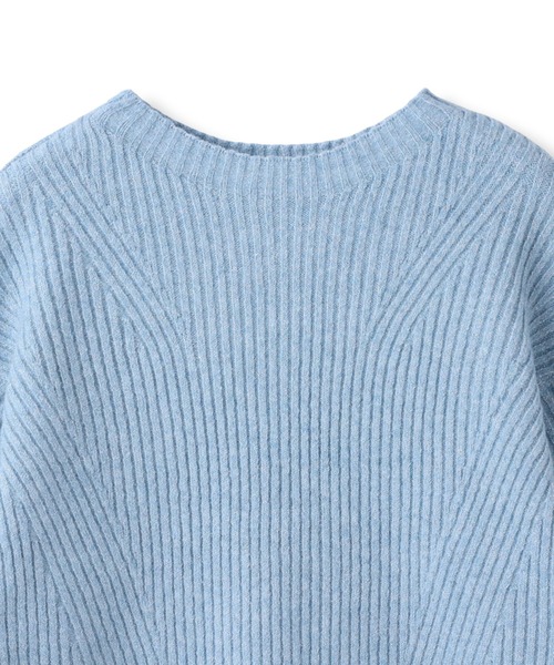 Droite lautreamont（ドロワットロートレアモン）の「【WEB限定カラーあり】ラメボトルネックプルオーバー≪手洗い可能≫（ニット/セーター・レディース・ネイビー/ライトグレー/オレンジ/ブルー・M）」の8枚目の写真