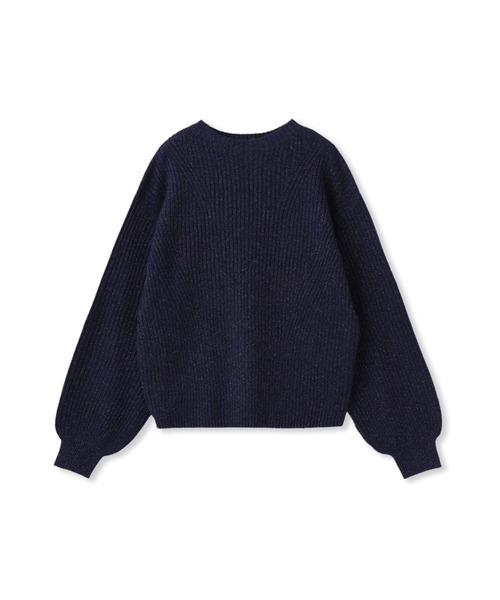 Droite lautreamont（ドロワットロートレアモン）の「【WEB限定カラーあり】ラメボトルネックプルオーバー≪手洗い可能≫（ニット/セーター・レディース・ネイビー/ライトグレー/オレンジ/ブルー・M）」の16枚目の写真