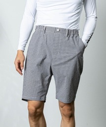 <MENS>ギンガム冷感ショートパンツ