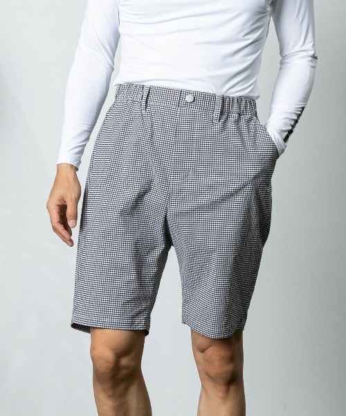 archivio(アルチビオ)の「<MENS>ギンガム冷感ショートパンツ(その他パンツ・メンズ・ブラック/グリーン/ネイビー・LL/L/M)」の2枚目の写真