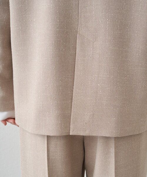 LOUNGEDRESS（ラウンジドレス）の「《オケージョン可》【Atelier N5/アトリエヌメロサンク】ツイードWジャケット　秋服（テーラードジャケット・レディース・ベージュ/ネイビー・FREE）」の22枚目の写真