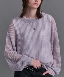 Confirm（コンファーム）の「Basic Sheer Knit Pullover   ベーシック シアーニットプルオーバー メッシュ メンズ レディース ユニセックス（ニット/セーター）」
