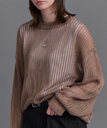 Confirm（コンファーム）の「Basic Sheer Knit Pullover   ベーシック シアーニットプルオーバー メッシュ メンズ レディース ユニセックス（ニット/セーター）」