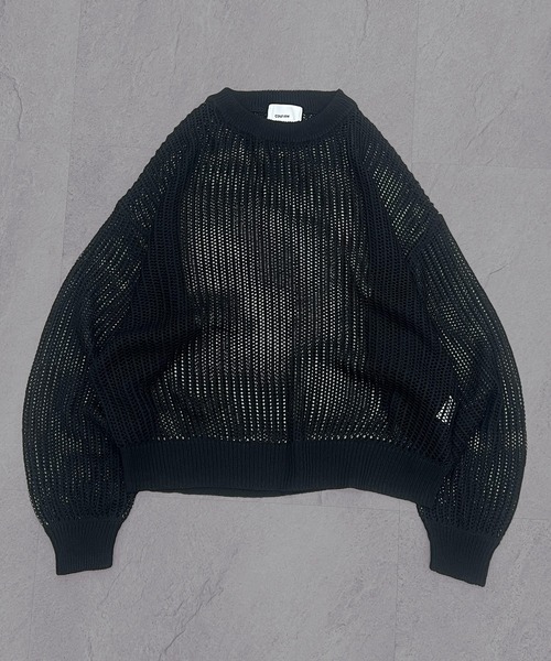 Confirm(コンファーム)の「Basic Sheer Knit Pullover / ベーシック シアーニットプルオーバー メッシュ メンズ レディース ユニセックス(ニット/セーター・メンズ・ブラック/ラベンダー/ベージュ・S/M/L)」の17枚目の写真