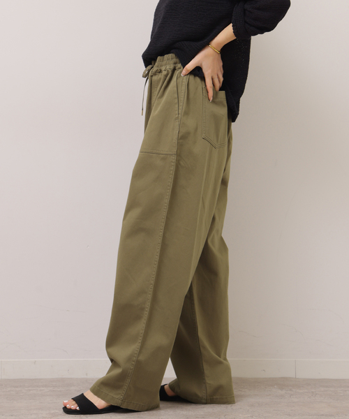 JOURNAL STANDARD relume（ジャーナルスタンダード　レリューム）の「［26SS新作］ギャザーワイドベイカー（カーゴパンツ・レディース・カーキ/ベージュ・36/38）」の15枚目の写真