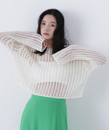 N.（N. Natural Beauty Basic） | 透かし編みクロップドニット(ニット/セーター)
