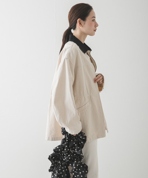 URBAN RESEARCH（アーバンリサーチ）の「ドロストカバーオール（カバーオール・レディース・ピンク/ネイビー/ナチュラル・FREE）」の14枚目の写真