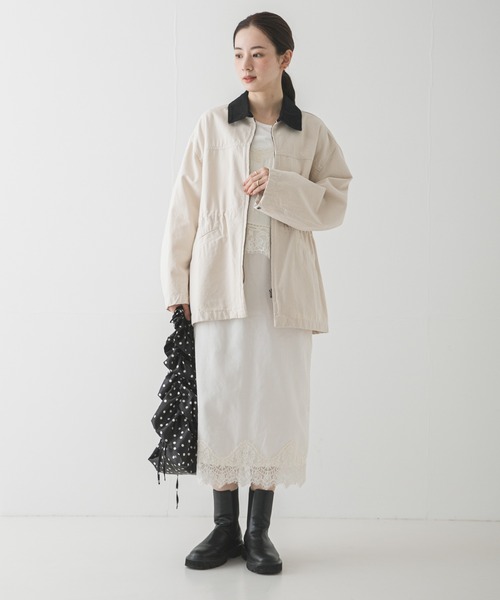 URBAN RESEARCH（アーバンリサーチ）の「ドロストカバーオール（カバーオール・レディース・ピンク/ネイビー/ナチュラル・FREE）」の17枚目の写真