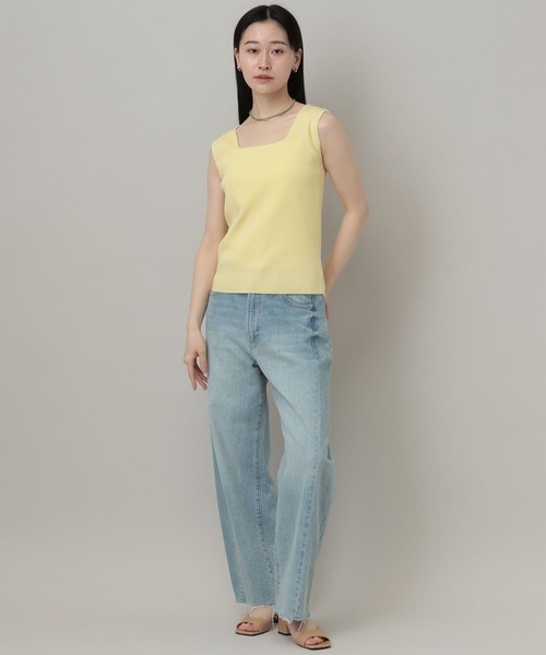 A part by（アパートバイ）の「スクエアリブタンク（タンクトップ・レディース・ホワイト系その他6/イエロー系その他/グリーン系その他/ネイビー・FREE）」の22枚目の写真