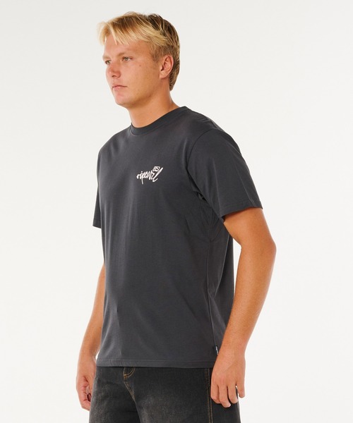 rip curl（リップカール）の「RIP CURL/リップカール メンズ 半袖 Tシャツ INNER VISIONS HACK TEE 0XVMTE（Tシャツ/カットソー・メンズ・スミクロ/ホワイト・L/M）」の2枚目の写真