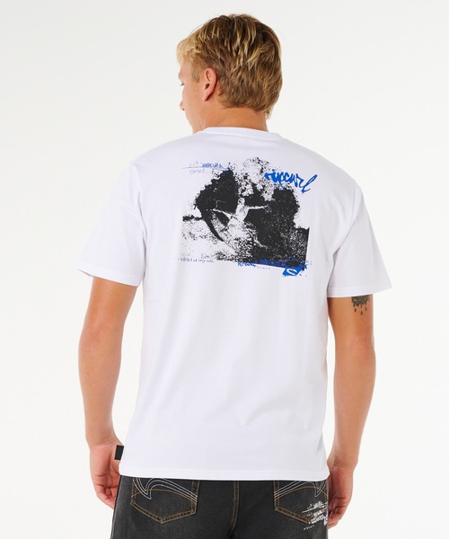 rip curl（リップカール）の「RIP CURL/リップカール メンズ 半袖 Tシャツ INNER VISIONS HACK TEE 0XVMTE（Tシャツ/カットソー・メンズ・スミクロ/ホワイト・L/M）」の4枚目の写真