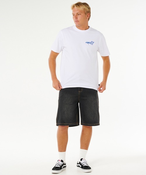 rip curl（リップカール）の「RIP CURL/リップカール メンズ 半袖 Tシャツ INNER VISIONS HACK TEE 0XVMTE（Tシャツ/カットソー・メンズ・スミクロ/ホワイト・L/M）」の7枚目の写真