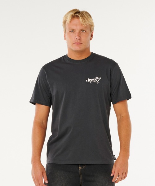 rip curl（リップカール）の「RIP CURL/リップカール メンズ 半袖 Tシャツ INNER VISIONS HACK TEE 0XVMTE（Tシャツ/カットソー・メンズ・スミクロ/ホワイト・L/M）」の8枚目の写真