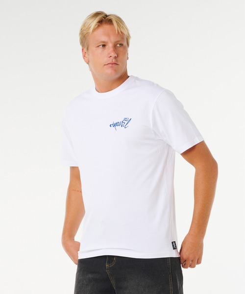 rip curl（リップカール）の「RIP CURL/リップカール メンズ 半袖 Tシャツ INNER VISIONS HACK TEE 0XVMTE（Tシャツ/カットソー・メンズ・スミクロ/ホワイト・L/M）」の3枚目の写真