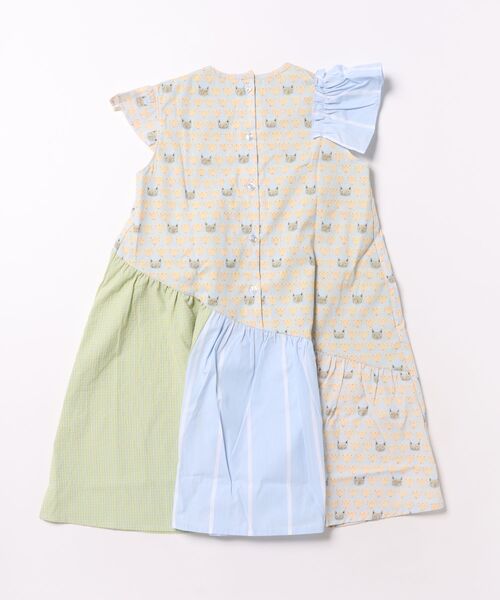 nino（ニノ）の「ななめショルダーフリル　ワンピース（ワンピース・キッズ・ブルー/ピンク・140cm/130cm）」の3枚目の写真