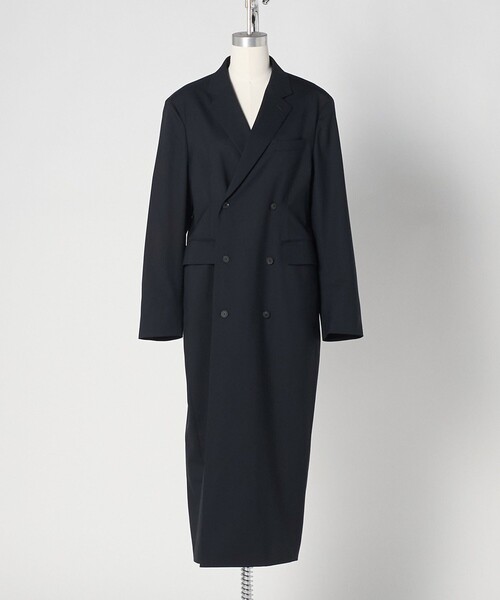 LOEFF（ロエフ）の「＜LOEFF＞ダブルブレスト ジャケットライク ドレス（ワンピース・レディース・ネイビー/ブラック・1/0）」の2枚目の写真