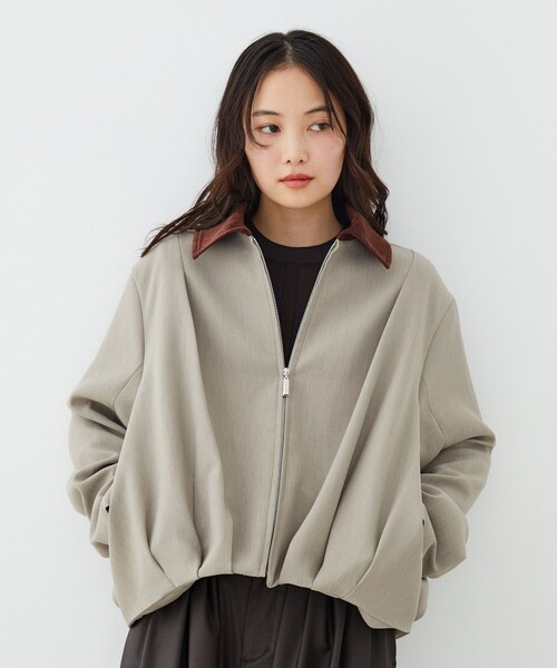 UNITED TOKYO(ユナイテッドトウキョウ)の「【グレー残りわずか!】バックベルトタックブルゾン|軽アウター/春服(ブルゾン・レディース・ベージュ/ブラック/グレー・1/2)」の19枚目の写真