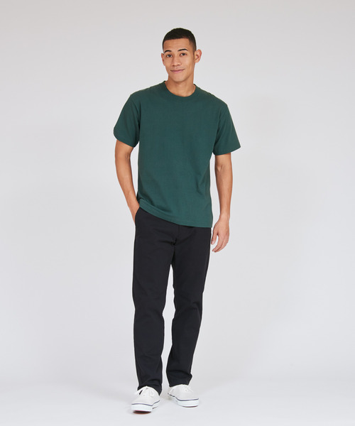 HANES（ヘインズ）の「【Hanes/ヘインズ】メンズ ビーフィー クルーネックTシャツ（Tシャツ/カットソー・メンズ・ダークグリーン/ヘザーグレー/ブラック/ネイビー/インディゴブルー/プラム/ダークグレー/ダークブラウン/ダークグリーン系/ホワイト・M/S/XS/XL/L）」の19枚目の写真