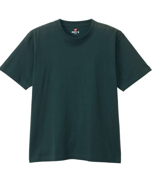 HANES（ヘインズ）の「【Hanes/ヘインズ】メンズ ビーフィー クルーネックTシャツ（Tシャツ/カットソー・メンズ・ダークグリーン/ヘザーグレー/ブラック/ネイビー/インディゴブルー/プラム/ダークグレー/ダークブラウン/ダークグリーン系/ホワイト・M/S/XS/XL/L）」の22枚目の写真