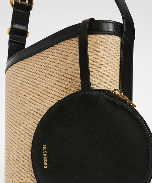 JIL SANDER(ジルサンダー)の「CANNOLO BUCKET(ショルダーバッグ・レディース・ベージュ×ブラック・UNI)」の3枚目の写真