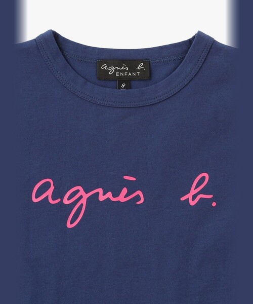 agnes b.（アニエスベー）の「キッズ ロゴ コットン 半袖 ワンピース "Pirate"（ワンピース・キッズ・ネイビー・6YEAR/8YEAR/4YEAR/10YEAR/12YEAR）」の3枚目の写真