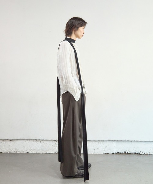 パンツ NVRFRGT | 2TUCKED CURVED LEG TROUSERS 2TUCKED CURVED LEG TROUSERS（その他パンツ）｜NVRFRGT（ネヴァー
