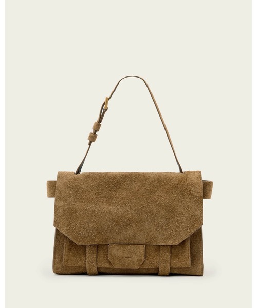 ALLSAINTS(オールセインツ)の「URSA SUEDE SATCHEL BAG | URSA スエード サッチェル バッグ(ショルダーバッグ・レディース・ブラウン系その他・ONE SIZE)」の1枚目の写真