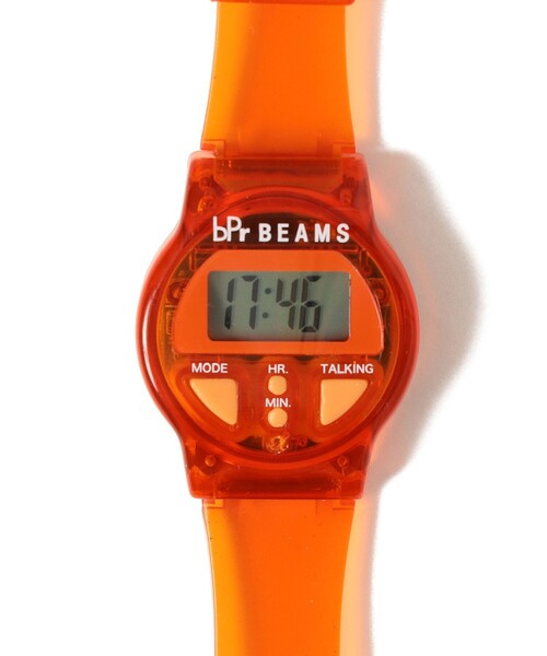 bpr BEAMS(ビーピーアール ビームス )の「【50周年特別企画】"BEAMS TALKING SERIES" TALKING WATCH English(デジタル腕時計・レディース・その他/オレンジ・ONE SIZE)」の6枚目の写真