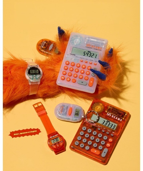 bpr BEAMS(ビーピーアール ビームス )の「【50周年特別企画】"BEAMS TALKING SERIES" TALKING WATCH English(デジタル腕時計・レディース・その他/オレンジ・ONE SIZE)」の14枚目の写真