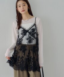DISCOAT（ディスコート）の「【Noka】ヴィンテージレースキャミチュニック（キャミソール）」