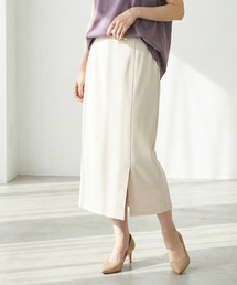 CHhdmn（シーエイチヒデモン）の「スリット ナロースカート タイトスカート ストレッチ セミタイト Iライン ロングスカート オフィスカジュアル きれいめ（スカート）」