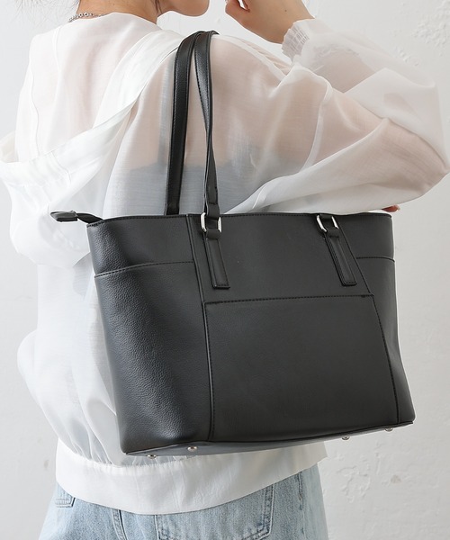 COLONY 2139（コロニートゥーワンスリーナイン）の「シュリンクA4トートバッグ（トートバッグ・レディース・ブラウン/ブラック・FREE）」の5枚目の写真