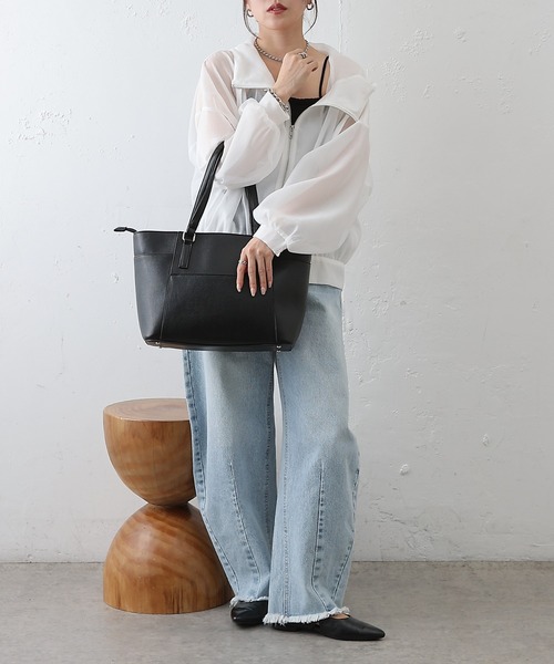 COLONY 2139（コロニートゥーワンスリーナイン）の「シュリンクA4トートバッグ（トートバッグ・レディース・ブラウン/ブラック・FREE）」の8枚目の写真