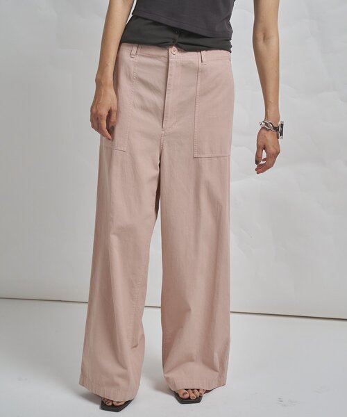 Whim Gazette（ウィムガゼット）の「【GEMINI】製品染めパンツ（その他パンツ・レディース・ピンク/ブラウン・FREE）」の2枚目の写真