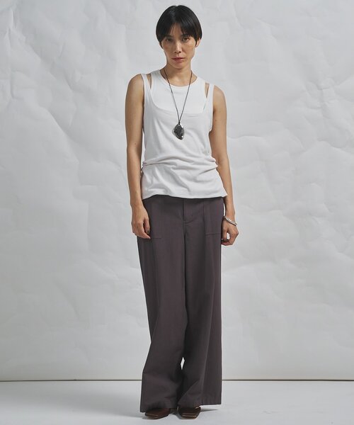 Whim Gazette（ウィムガゼット）の「【GEMINI】製品染めパンツ（その他パンツ・レディース・ピンク/ブラウン・FREE）」の12枚目の写真