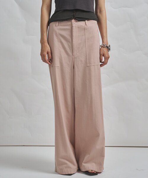 Whim Gazette（ウィムガゼット）の「【GEMINI】製品染めパンツ（その他パンツ・レディース・ピンク/ブラウン・FREE）」の5枚目の写真