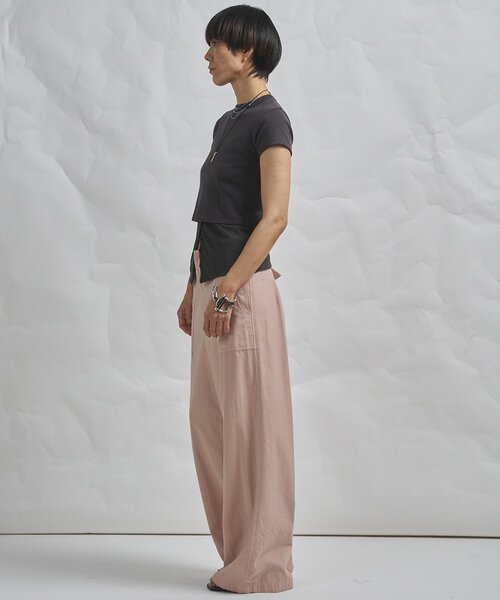 Whim Gazette（ウィムガゼット）の「【GEMINI】製品染めパンツ（その他パンツ・レディース・ピンク/ブラウン・FREE）」の4枚目の写真