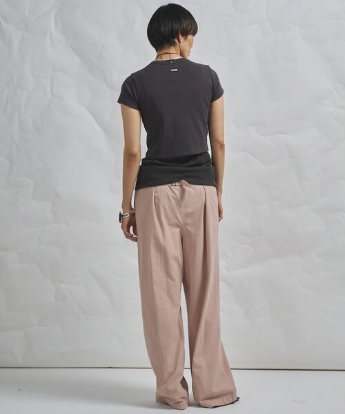 Whim Gazette（ウィムガゼット）の「【GEMINI】製品染めパンツ（その他パンツ・レディース・ピンク/ブラウン・FREE）」の3枚目の写真