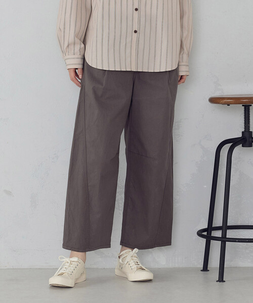 ONIGIRI（オニギリ）の「コットンヴィンテージストレッチ カービーパンツ（その他パンツ・レディース・ブラウン/カーキ・FREE）」の2枚目の写真