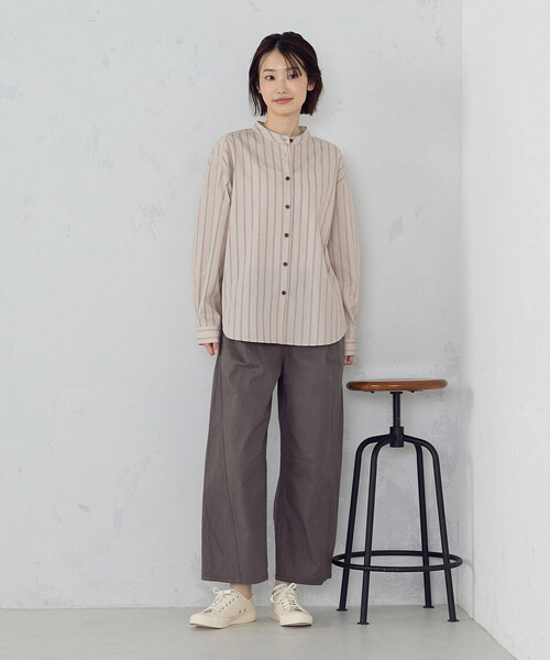 ONIGIRI（オニギリ）の「コットンヴィンテージストレッチ カービーパンツ（その他パンツ・レディース・ブラウン/カーキ・FREE）」の13枚目の写真