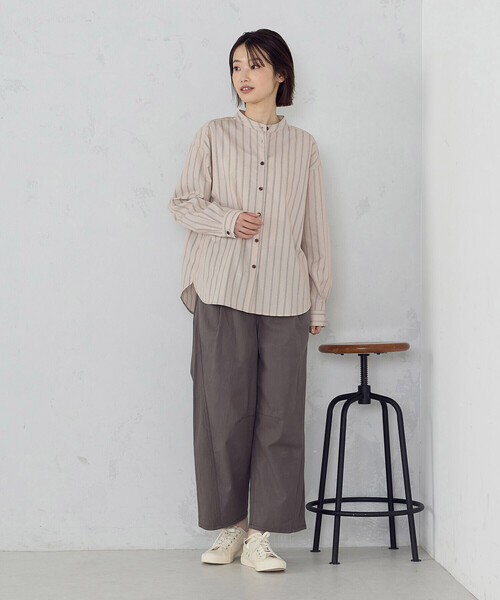 ONIGIRI（オニギリ）の「コットンヴィンテージストレッチ カービーパンツ（その他パンツ・レディース・ブラウン/カーキ・FREE）」の14枚目の写真