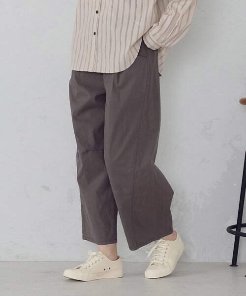 ONIGIRI（オニギリ）の「コットンヴィンテージストレッチ カービーパンツ（その他パンツ・レディース・ブラウン/カーキ・FREE）」の16枚目の写真