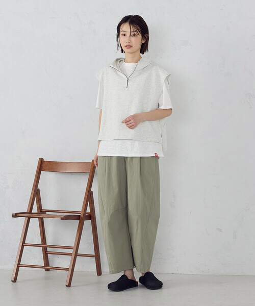 ONIGIRI（オニギリ）の「コットンヴィンテージストレッチ カービーパンツ（その他パンツ・レディース・ブラウン/カーキ・FREE）」の18枚目の写真