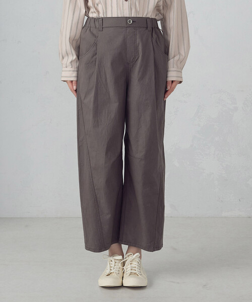 ONIGIRI（オニギリ）の「コットンヴィンテージストレッチ カービーパンツ（その他パンツ・レディース・ブラウン/カーキ・FREE）」の3枚目の写真