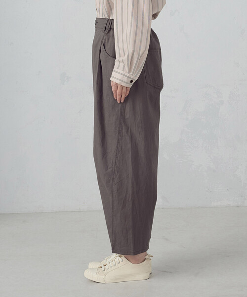 ONIGIRI（オニギリ）の「コットンヴィンテージストレッチ カービーパンツ（その他パンツ・レディース・ブラウン/カーキ・FREE）」の5枚目の写真