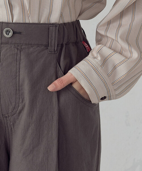 ONIGIRI（オニギリ）の「コットンヴィンテージストレッチ カービーパンツ（その他パンツ・レディース・ブラウン/カーキ・FREE）」の7枚目の写真