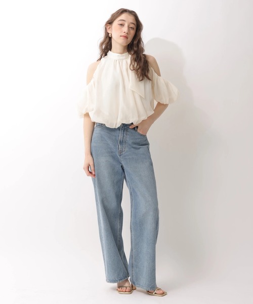 Rirandture（リランドチュール）の「リボンネックオフショルブラウス（シャツ/ブラウス・レディース・オフホワイト・1/2）」の7枚目の写真