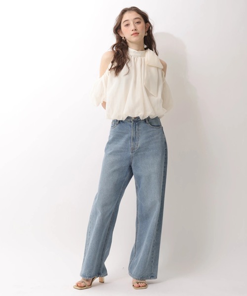 Rirandture（リランドチュール）の「リボンネックオフショルブラウス（シャツ/ブラウス・レディース・オフホワイト・1/2）」の8枚目の写真