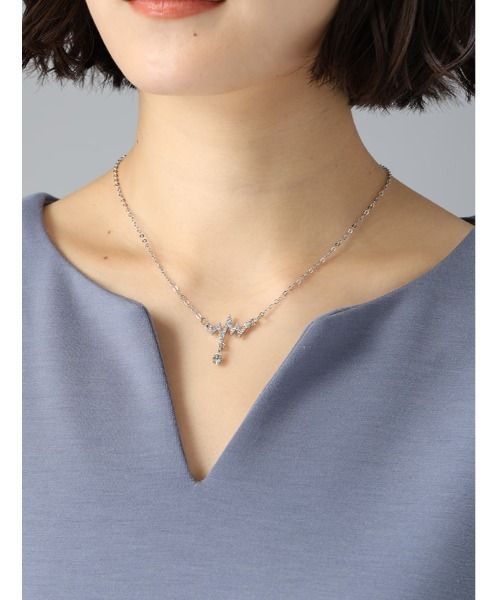 Edit Sheen(エディットシーン)の「ジオメトリモチーフネックレス(ネックレス・レディース・シルバー/ゴールド・FREE)」の2枚目の写真